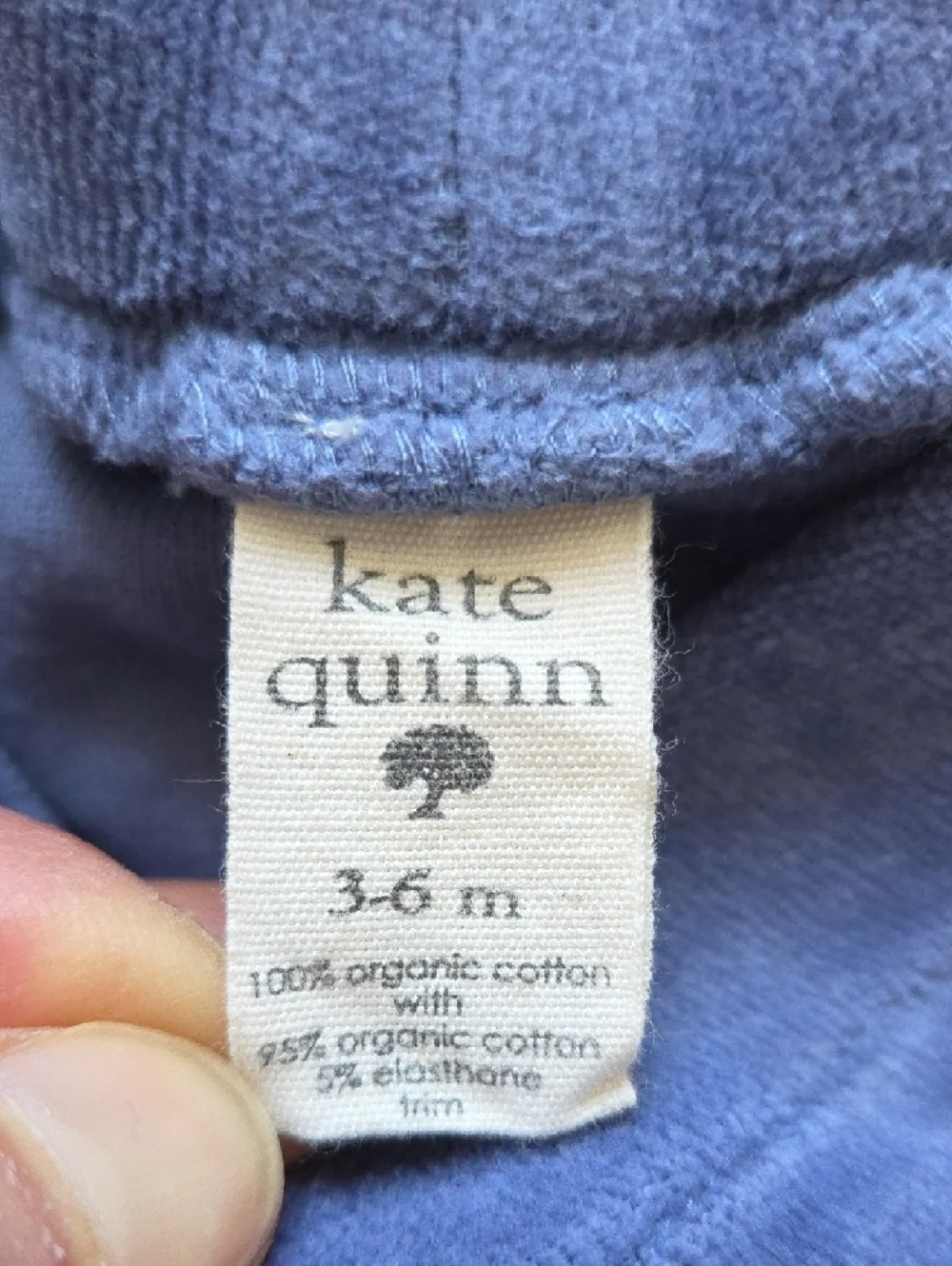 Kate Quinn Organic Velour Ruffle Bloomer 3-6m